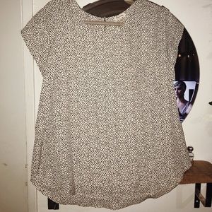 Cream Colored Dot Blouse